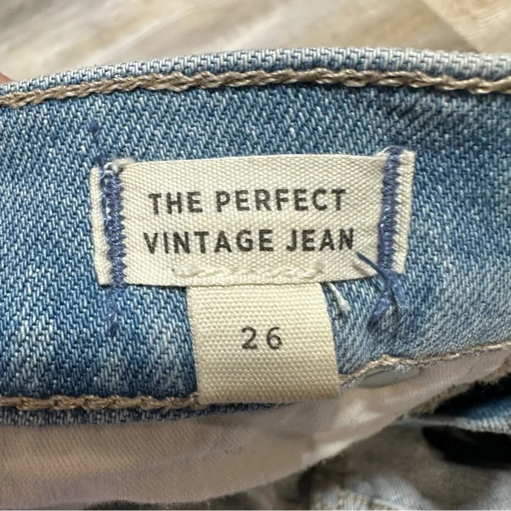 Madewell The Perfect Vintage Jean in Ellicott Wash size 26 NWOT - Picture 10 of 12